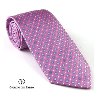 Giorgio Del Sarto Necktie Pink Fabric Texture เนคไทสีชมพูมีเท็กเจอร์