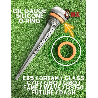 Silicone เกจวัดน้ํามันเครื่อง แบบยาง สําหรับ Honda EX5 Dream Class C70 GBO J Fame Wave Dash Future RS150 Getah O Ring Tudung Minyak