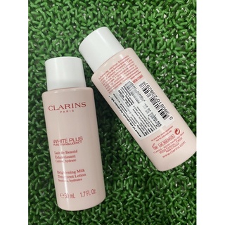 แท้💯% Clarins White Plus Pure Translucency Brightening Aqua Treatment Lotion 50m.l โทนเนอร์ มีฉลากไทย (ของใหม่)