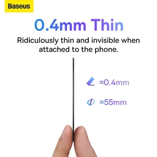 Baseus Magnetic Ring Series แผ่นโลหะแม่เหล็กสำหรับชาร์จไร้สาย Magsafe สําหรับ iPhone 14/13/12/11/XS อุปกรณ์เสริมมือถือ