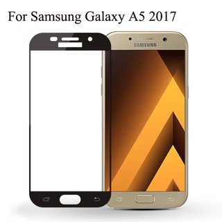 กระจกนิรภัยเต็มหน้าจอสําหรับ Samsung Galaxy A 5 2016 2017ฟิล์ม