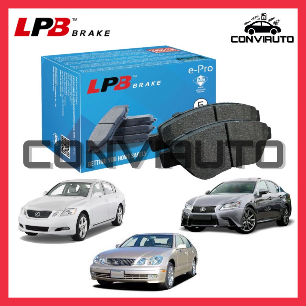 TOYOTA LEXUS GS250 GS300 S190 L10 2.5 3.5 ผ้าเบรคหน้า LPB (A13850)