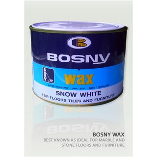 ฺBosny ขี้ผึ้งขัดพื้นขาว บอสนี่ ขนาด 400 กรัม เฉดสี ขาว