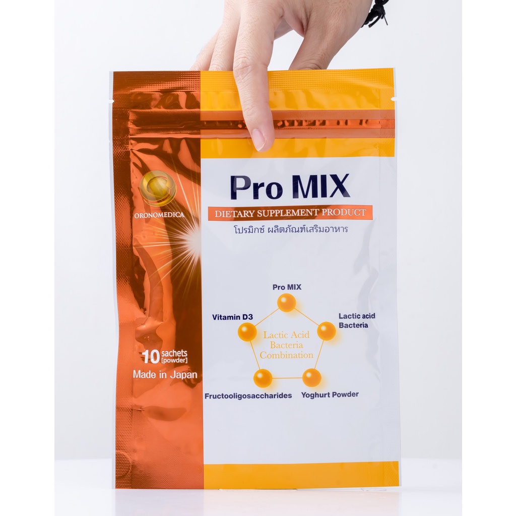 ProMix Kefir โปรไบโอติกส์ Probiotic โปรไบโอติก Prebiotic ป้องกันติดเชื้อ แพ็ค 10 ซอง Oronomedica