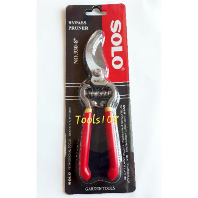 กรรไกรตัดกิ่งไม้ SOLO NO. 930-8” ขนาด 8” นิ้ว ใบมีดเหล็กกล้า ของแท้100%