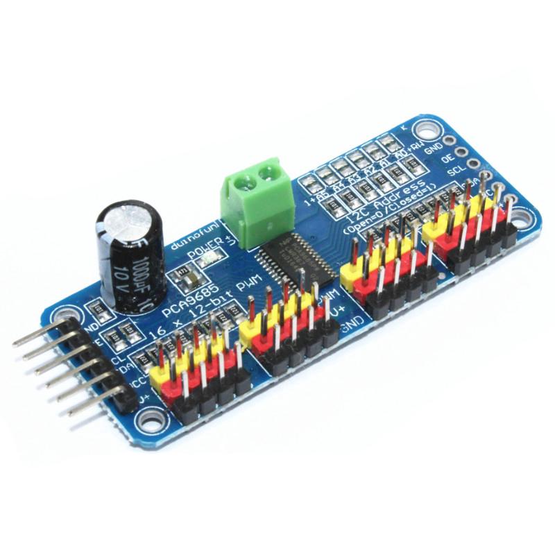 โมดูล16 Channel 12 - Bit Pwm / Servo Driver - I 2 C อินเตอร์เฟซ Pca 9685 Arduino หรือ Raspberry Pi โล่