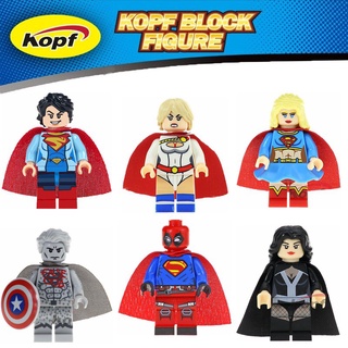 ของเล่นเด็กตัวต่อตัวต่อ Marvel Minifigures Dc Superman สําหรับเด็ก