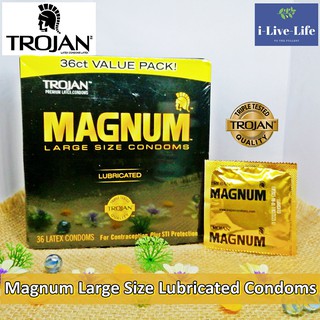 โทรจัน ถุงยางอนามัยขนาดใหญ่พิเศษ Trojan® Magnum Large Size L…