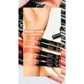 (ขายดีที่สุด)GoldenRose โกลเด้น โรส ลิปดินสอ แมท ลิปสติก เครยอน Matte Crayon Lips (โค้ดAY9L44 ลด45 ขั้นต่ำ300)