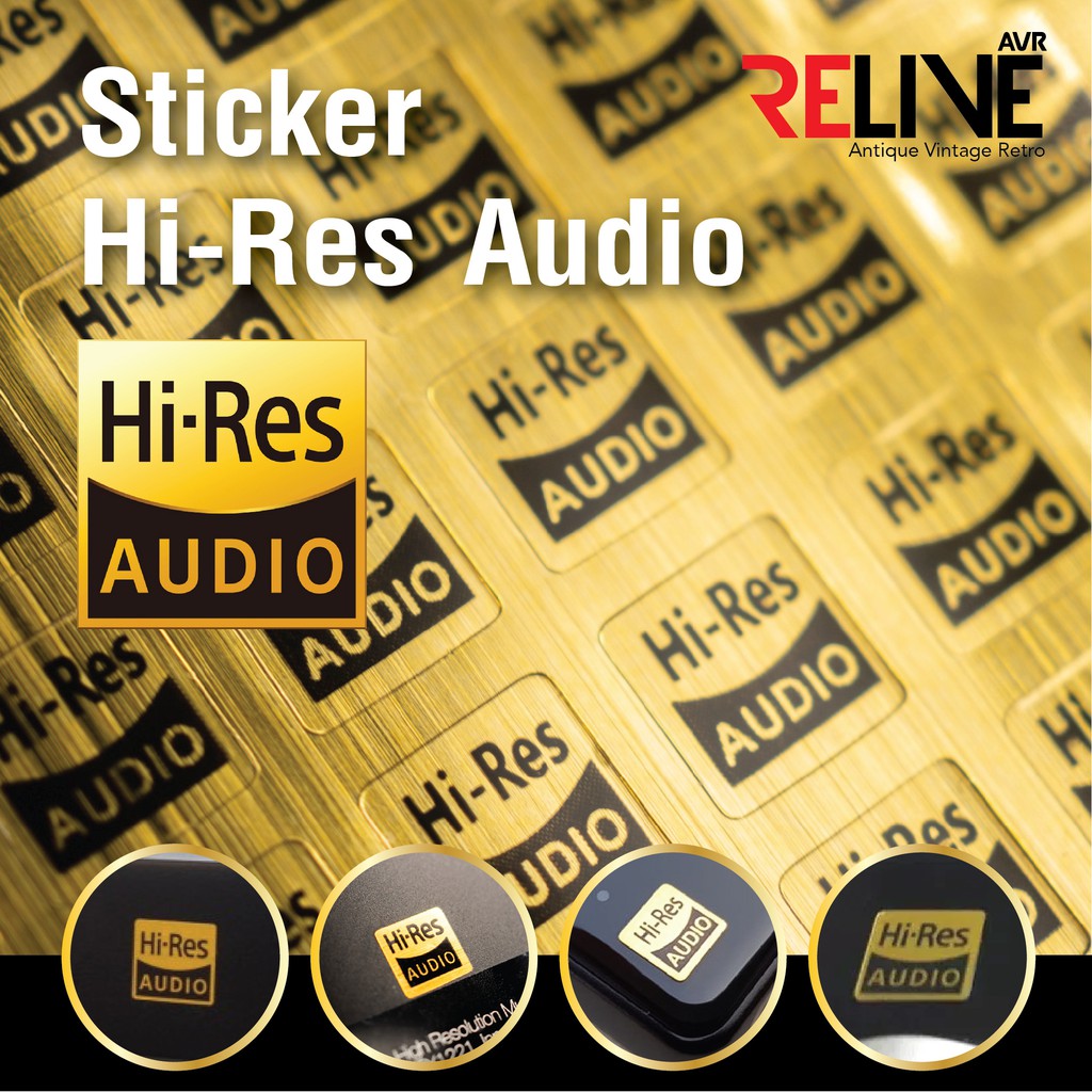 Audio RES Hi Sticker 🎧📱 Hi-Res สติ๊กเกอร์