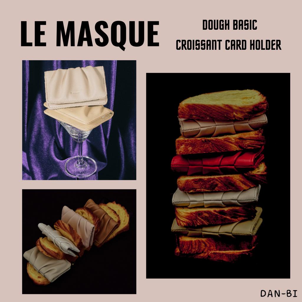 [LE MASQUE] DOUGH BASIC CROISSANT CARD HOLDER / 7COLOR / WOMEN DAILY CARD WALLET / สินค้าเกาหลี / สิ