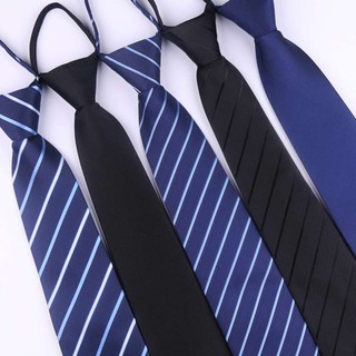 ราคา8 cm Lazy Zipper Neck Ties Wedding Necktie