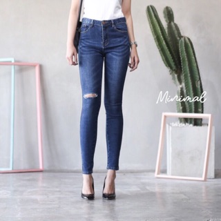 Korea Hem slit jeans