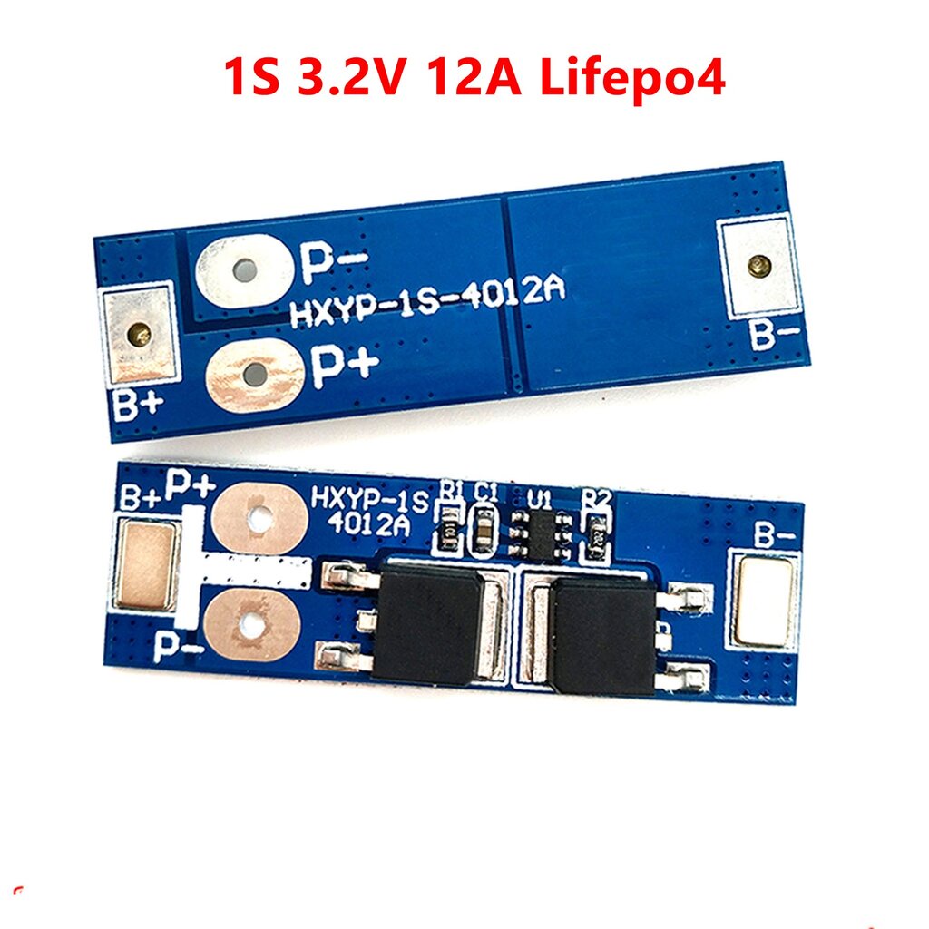 BMS 1S 3.2V 3.6V 12A Lifepo4 Battery Protection PCB Board for 32650 Battery Charger