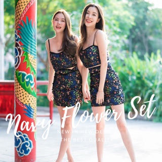 Navy Flower Set ตรุษจีนปีนี้ใครกำลังมองหาชุดชิคๆ