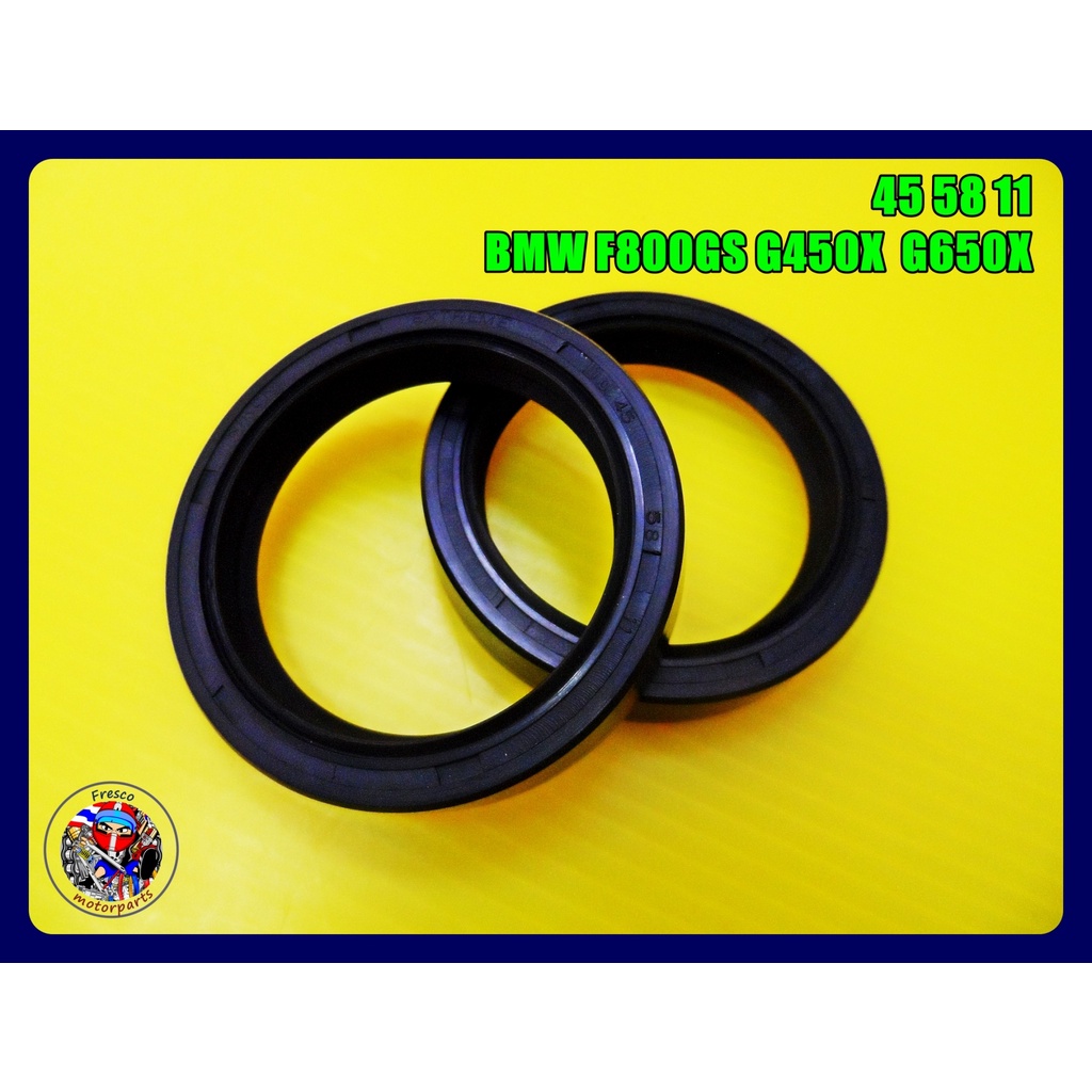 ซีลโช๊คหน้า 45 58 11 สำหรับ BMW F800GS G450X G650X  Front Fork Seal Set
