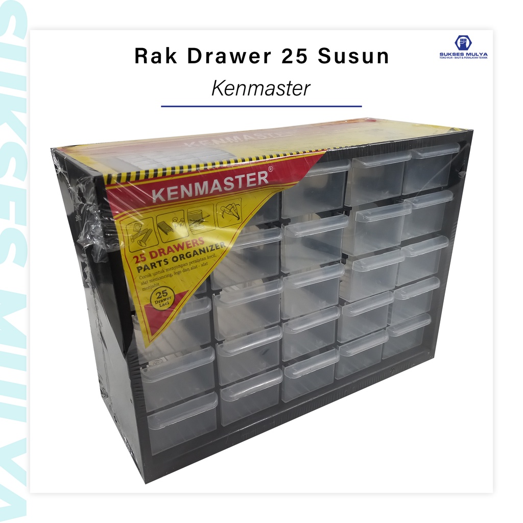 KENMASTER 25-Slot กล่องเครื่องมือ Part Organizer