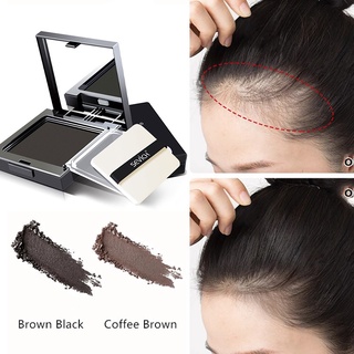 [Sevich 5 Colors 12g Waterproof Hairline Powder With Puff] [Long Lasting Hairline Edge Control Hair Shadow Powder] [Face Makeup Cosmetics]