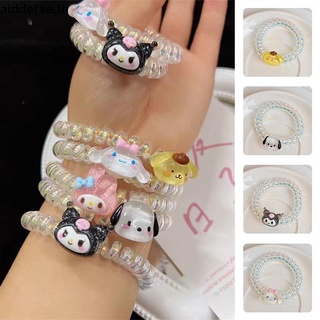 💝ยางรัดผม ยืดหยุ่นสูง ลายการ์ตูน Sanrio สไตล์โมริ สําหรับผู้หญิง