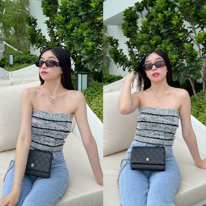 𝑇ℎ𝑒𝑦𝑜𝑢𝑟𝑙𝑜𝑜𝑘𝑠 426 Heidi Tube Top เสื้อเกาะอก (สั่งใน Live มีโค้ดลด 100฿)