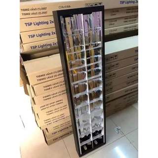 โคมตะแกรง(คุณภาพอันดับแรก)ถี่อลูมิเนียมนสีขาว สีดำ(มีมาตรฐาน มอก) 2x36W 30x120 cm.ติดฝังและลอย