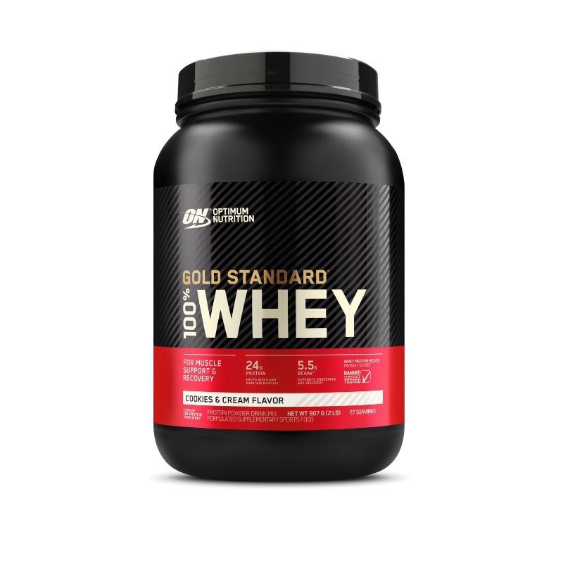 OPTIMUM NUTRITION Whey Protein Gold 2 lb Cookie and Cream