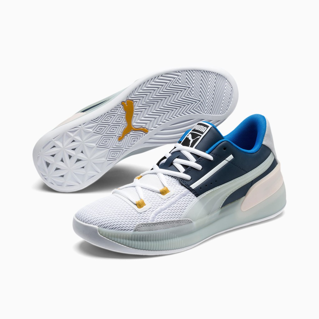 Puma Clyde Hardwood "Peacoat-Pink Dogwood" ของแท้100% (รองเท้าบาสเก็ตบอล)