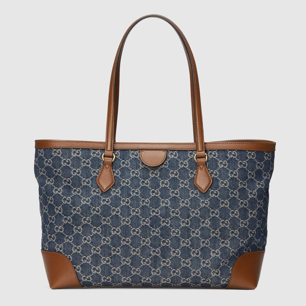 Gucci / GG Denim series Ophidia series medium GG tote bag / new style / ของแท้ 100% / 38CM