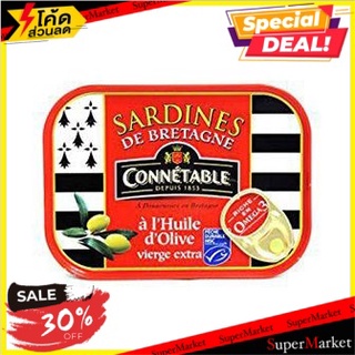 🔥ลดตาแตก🤩!! ปลาซาร์ดีนคอนเนตทิเบิลในน้ำมันมะกอกเอ็กซ์ตร้าเวอร์จิ้น 135 กรัม/Connetable Sardines In Extra Virgin Olive Oi