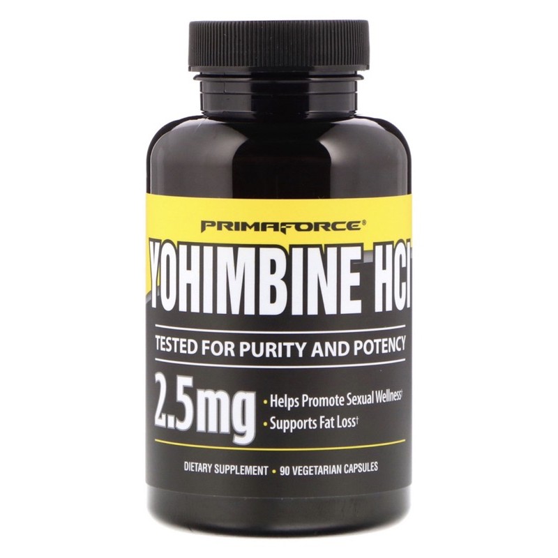 Yohimbine HCL, 2.5 mg, 90 แคปซูล (Primaforce) พร้อมส่งค่ะ