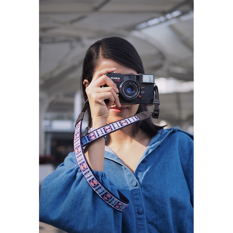 สายคล้องกล้อง Geometric Pattern มี 3 สี - Small size  / Camera Strap สายสะพายกล้อง by YES IDID