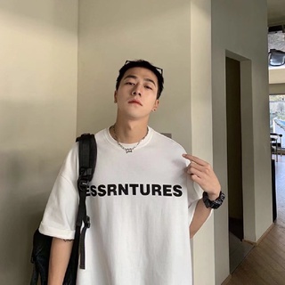 เสื้อยืดคอกลม แขนสั้น พิมพ์ลายตัวอักษร ทรงหลวม สไตล์ฮิปฮอป สตรีท สําหรับผู้ชาย และผู้หญิง