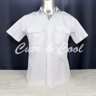 (ถามไซส์ก่อนสั่ง) มีทั้งชาย/หญิง เสื้อการบินพลเรือน เสื้อนักศึกษาการบิน เนื้อผ้า Cotton อย่างดี งานตัดเอง