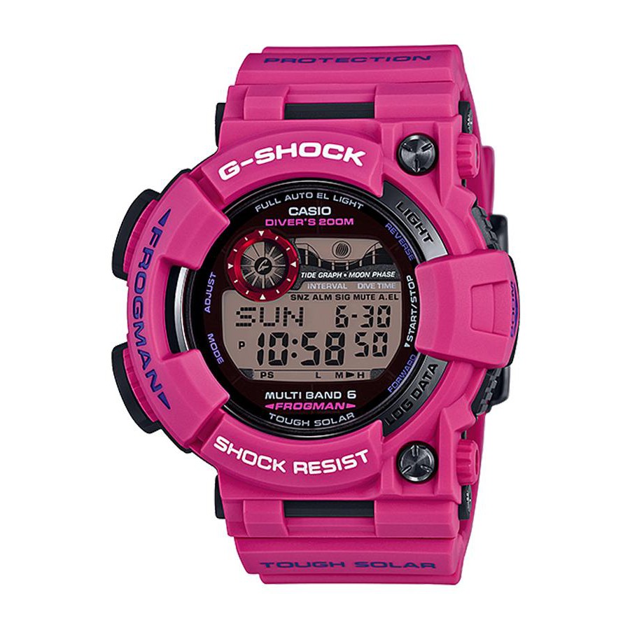 Casio G-Shock นาฬิกาข้อมือผู้ชาย สายเรซิ่น รุ่น GWF-1000SR-4 - สีชมพู