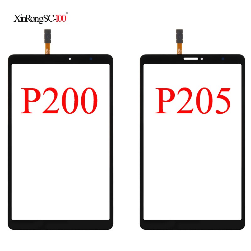 สําหรับ Samsung Galaxy Tab A 8.0 & S ปากกา (2019) P200 P205 หน้าจอสัมผัส Digitizer แผงเซ็นเซอร์แท็บเล็ตด้านหน้าด้านนอกกระจก LCD