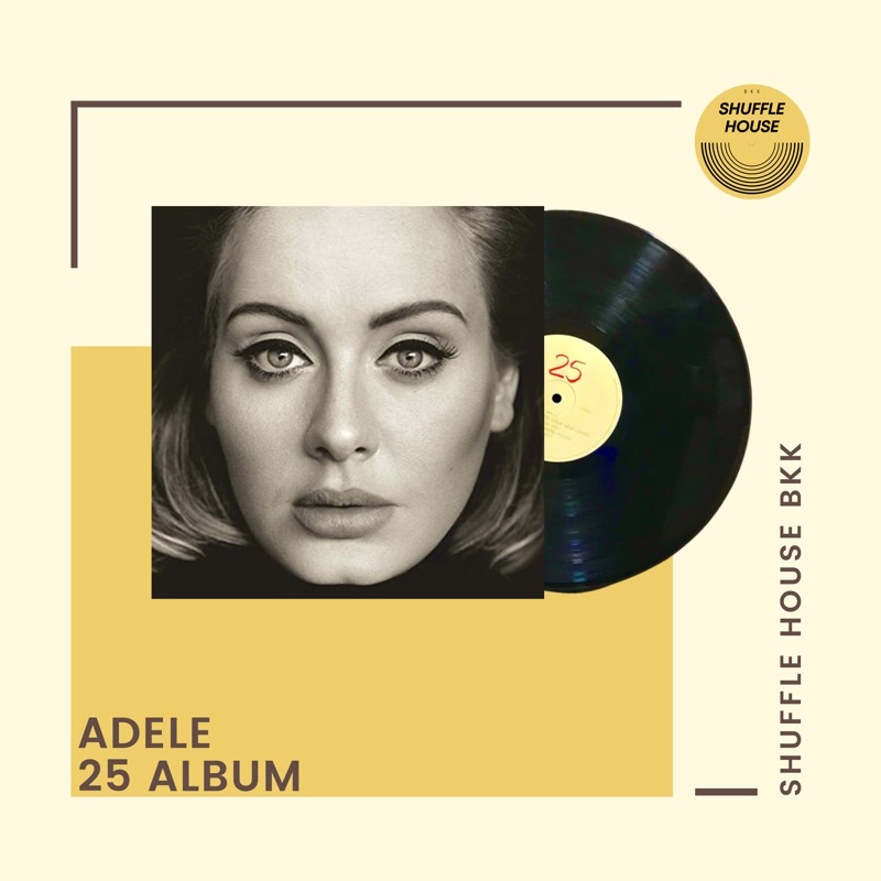 (พร้อมส่ง_จัดส่งฟรี) Adele 25 Vinyl แผ่นเสียง/แผ่นไวนิล/แผ่นใหม่ซีล