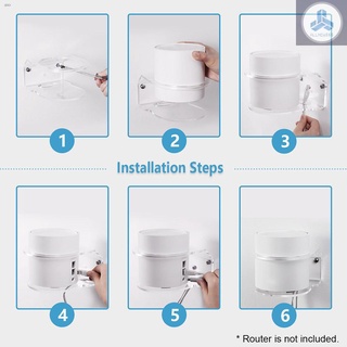 อุปกรณ์เมาท์ขาตั้งติดผนังสําหรับวางเราน์เตอร์พร้อม Tp - Link Deco X20 Or Deco X60