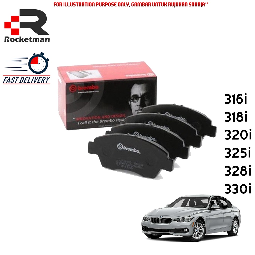 ผ้าเบรค BREMBO BMW 3 SERIES F30 316i 318i 320i 328i 330i 2012-2018