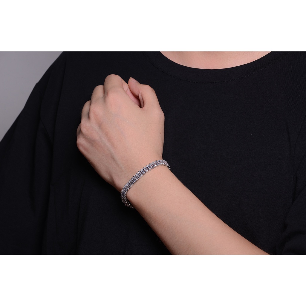 ยุโรปอเมริกันผู้ชาย Hip-Hop Rap อุปกรณ์เสริม HIPHOP Full Diamond Cuban Diamond Gold สร้อยคอเครื่องประดับ - รูปที่ 5