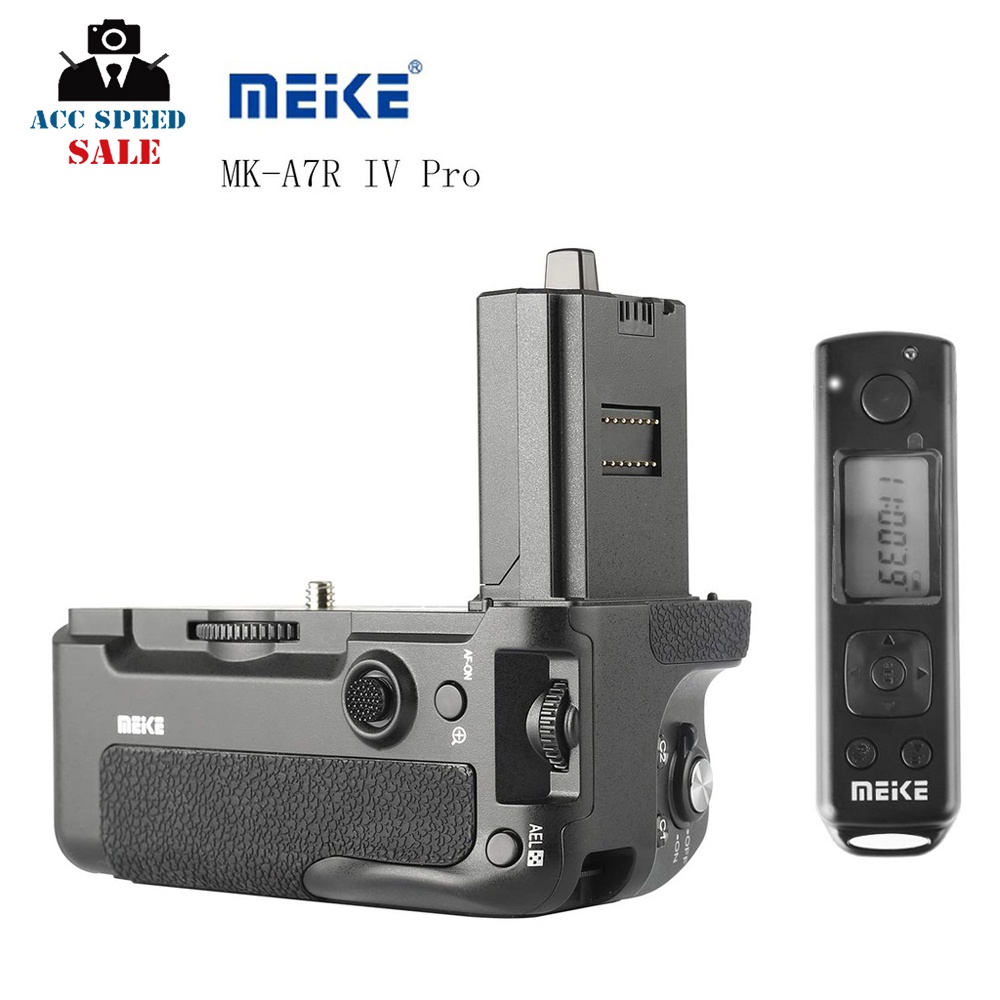 Meike Grip MK-A7R IV PRO Built-in Remote for Sony A7R IV, A7IV, A9II