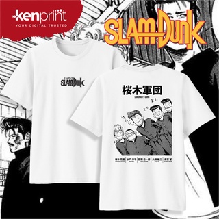 [S-3XL]เสื้อยืด พิมพ์ลาย Hanamichi DUNK SLAM SAKURAGI GANG Non Official | ผ้าฝ้ายพรีเมี่ยมยุค 30 - เด็กทารกวัยรุ่นและผู้