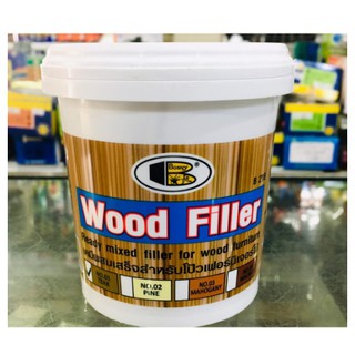 โป๊วไม้ ซ่อมไม้ No.1 Teak สีไม้สัก 500 กรัม บอสนี่ Wood Filler รอยร้าวไม้