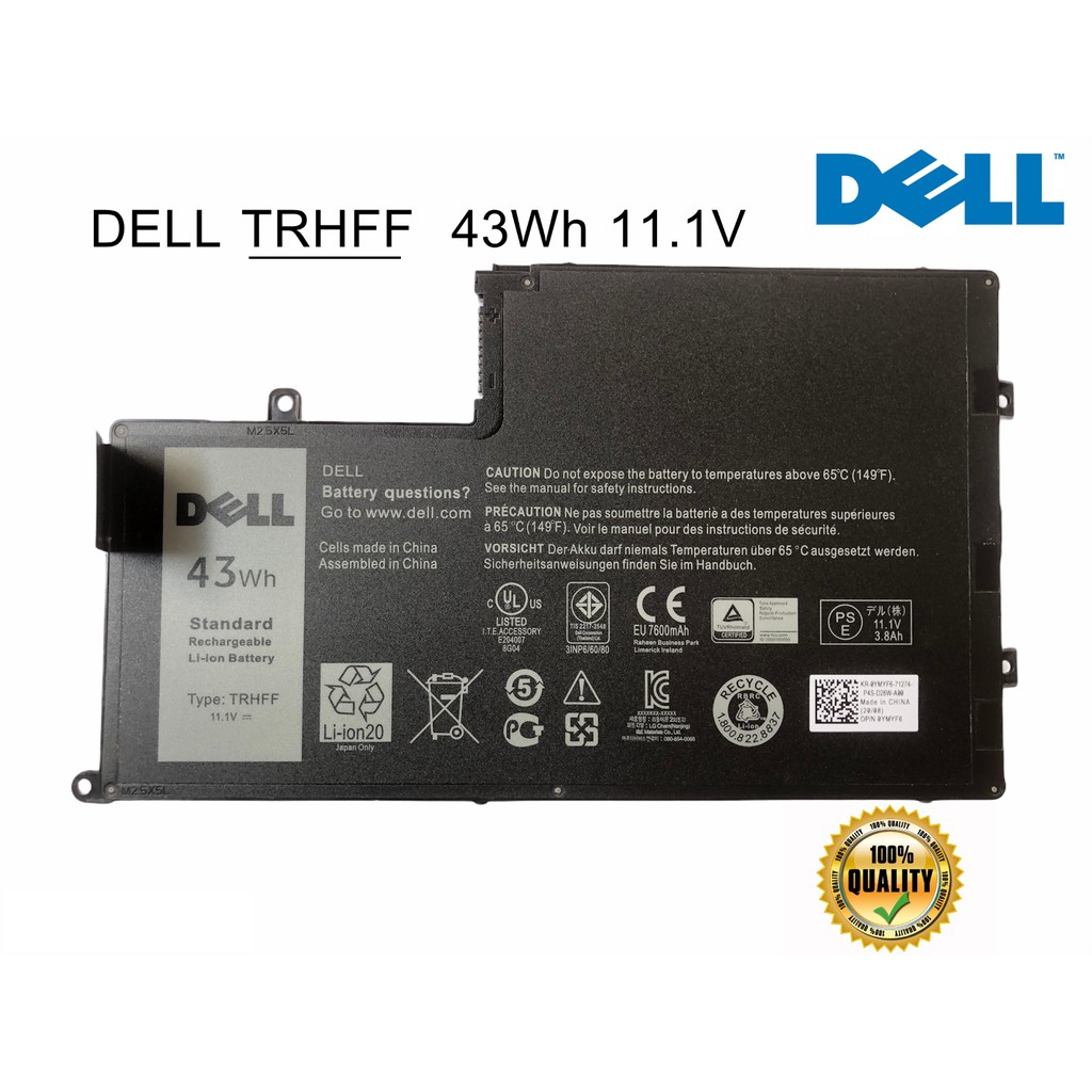 Dell แบตเตอรี่ TRHFF (สำหรับ INSPIRON 15 5000 5547 5445 5448 5545 5547 5548 14-5447 3450 3550) Dell Battery Notebook