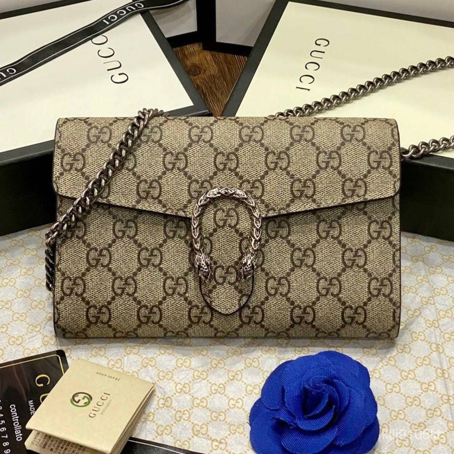 GUCCI woc 20cm หนังแดง งาน Hiend Shopee Thailand