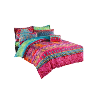 โปรโมชั่น : พร้อมส่งปลอกผ้านวมลายโบฮีเมียนเตียง5ฟุต 6ฟุต ปลอกผ้านวมลายไทย ปลอกผ้าห่ม