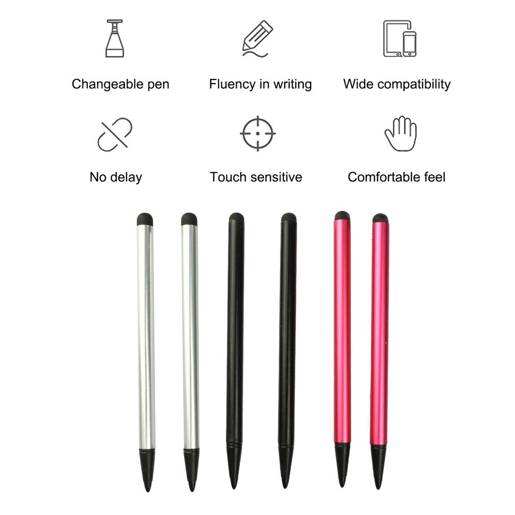 🔥H-Style ปากกา Stylus ปากกาทัชสกรีน ปากกาเขียนหน้าจอ แบบ 2in1 สำหรับ ipad โทรศัพท์มือถือ เขียนง่าย