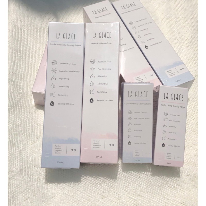 พร้อมส่ง Cleansing & Toner คลีนซิ่ง+โทนเนอร์ ลากลาส/แถมฟรีผงพอกหน้า laglace หน้าใส laglace official