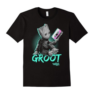 เสื้อยืดใหม่ 2022เสื้อยืดพิมพ์ลาย Marvel Groot Guardians of Galaxy 2 MixL XL  XXL 3XL