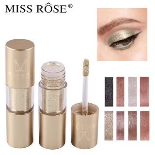 Missrose อายแชโดว์ เนื้อลิขวิด ประกายมุก โมโนโครม แบบพกพา กันน้ํา สีแดง