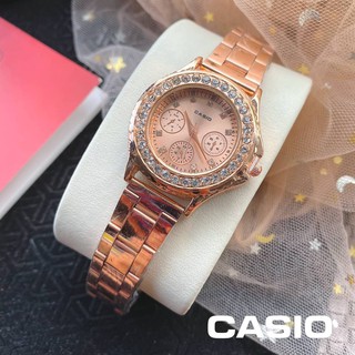 นาฬิกา คาสิโอ นาฬิกา ข้อมือ Casio คาสิโอ คาสิโอ นาฬิกาผู้หญิง นาฬิกาแฟชั่น ใส่ทำงาน ใส่ไปเรียน หรูหรา ผู้หญิง แฟชั่น สวย